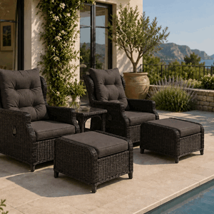 Napoli Recliner Stolsett Brun/Svart