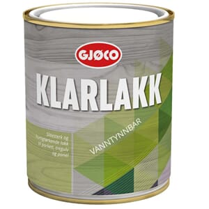 Gjøco - Klarlakk vanntynnbar 0.75L