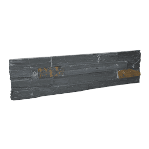 Stone wall - Sort/Rust endestein