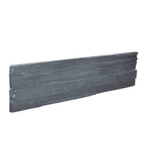 Stone wall - Sort naturlig endestein