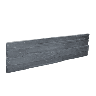 Stone wall - Sort naturlig endestein