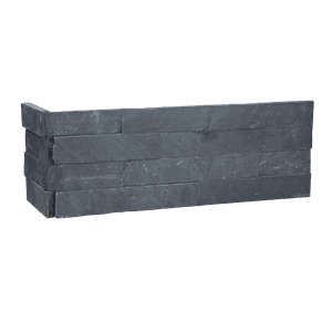 Sort skifer utvendig hjørne