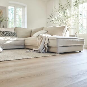 Nordic Klikkvinyl med kork - Hvit Eik